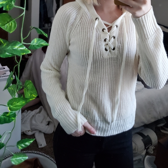 No Boundaries Tops - No Boundaries • Cream Hoodie